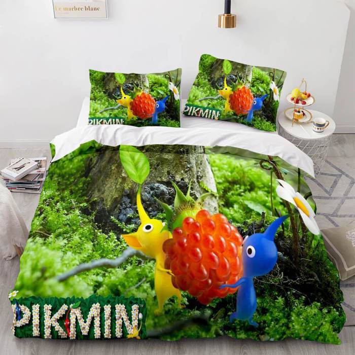 Pikmin Bedding Set Duvet Cover Bed Sets
