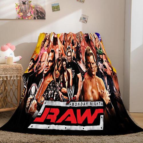 Wwe World Wrestling Entertainment Flannel Fleece Blanket