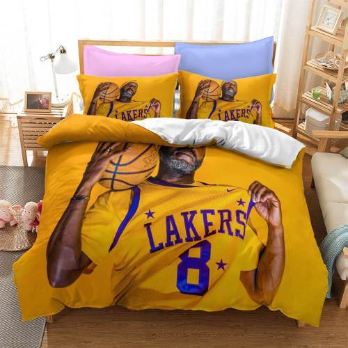 Nba Lakers Basketball Bedding Set Duvet Covers Bed Sets
