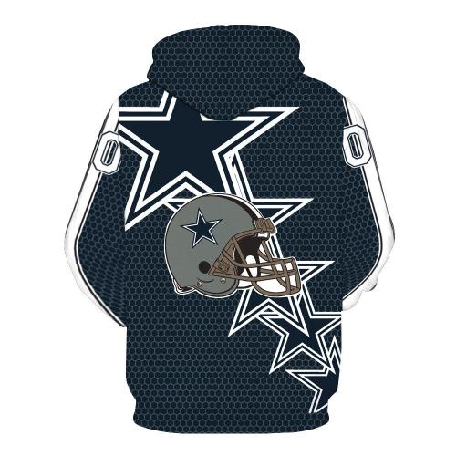 Nfl American Football Sport Dallas Cowboys Star  Unisex 3D Printed Hoodie Pullover Sweatshirt