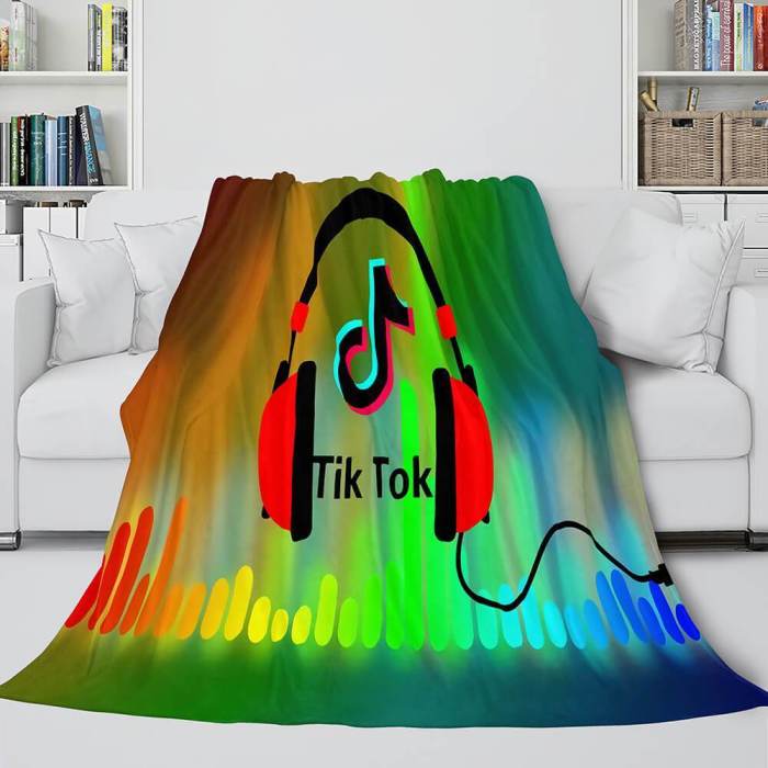 Tiktok Blanket Tik Tok Flannel Fleece Blanket