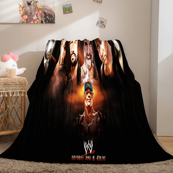 Wwe World Wrestling Entertainment Flannel Fleece Blanket