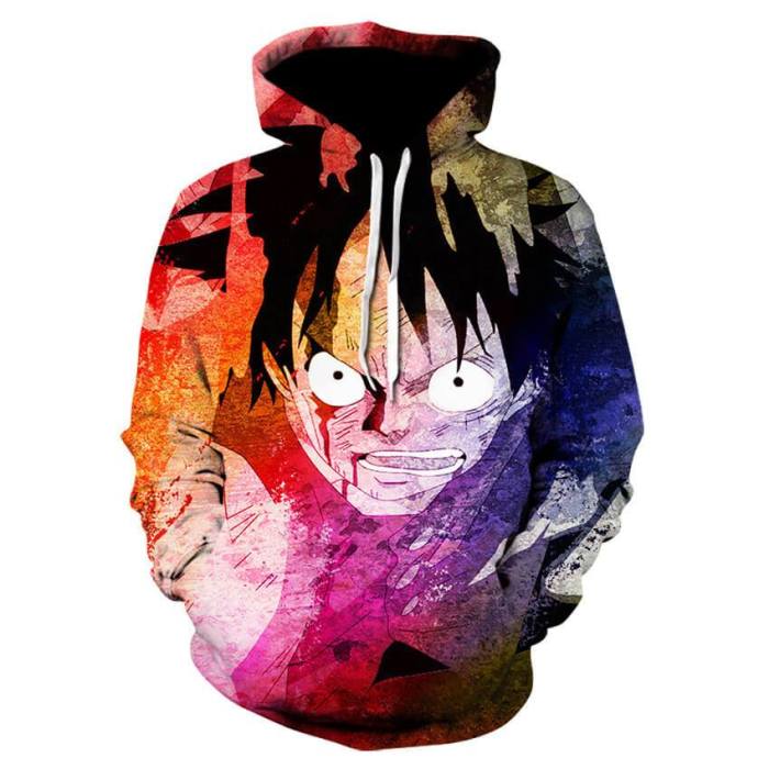 One Piece Anime Monkey D Luffy 15 Cosplay Unisex 3D Printed Hoodie Pullover Sweatshirt