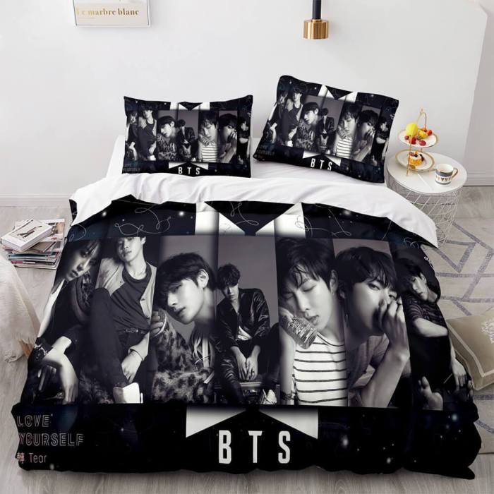 Bts Bedding Set Duvet Covers Bed Sets