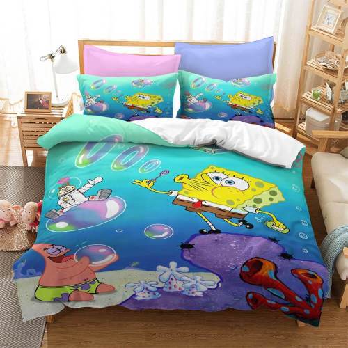 Spongebob Squarepants Bedding Set Duvet Cover