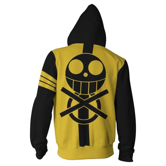 One Piece Anime Trafalgar Law  Style Cosplay Unisex 3D Printed Hoodie Pullover Sweatshirt Jacket With Zipper
