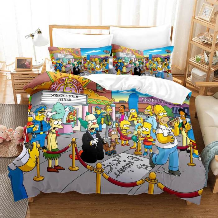 The Simpsons Bedding Set Duvet Cover Bed Sets