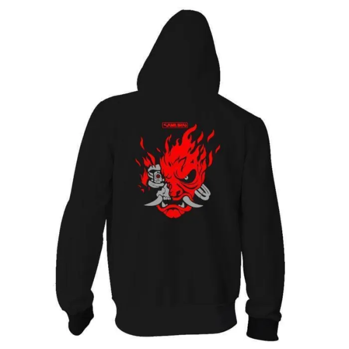 Cyberpunk  Game Samurai Logo 3 Adult Cosplay Unisex 3D Printed Hoodie Pullover Sweatshirt Jacket With Zipper
