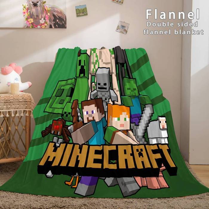 Minecraft Flannel Fleece Blanket