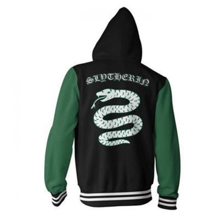 Harry Potter And The Chamber Of Secrets Movie Adult Cosplay Unisex 3D Printed Hoodie Pullover Sweatshirt Jacket With Zipper