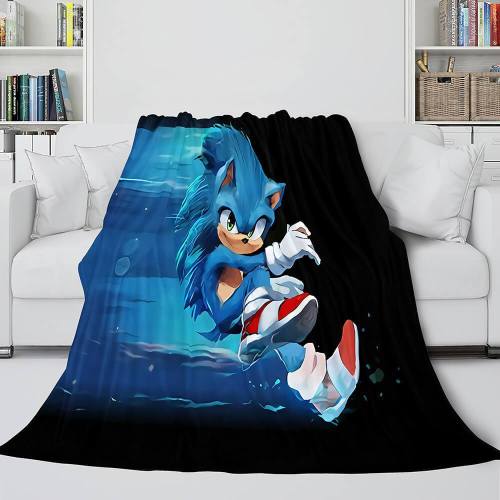 Sonic The Hedgehog Flannel Fleece Blanket