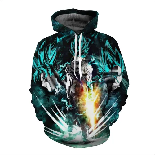 Dragon Ball Anime Son Goku Kakarotto 4 Unisex Adult Cosplay 3D Printed Hoodie Pullover Sweatshirt