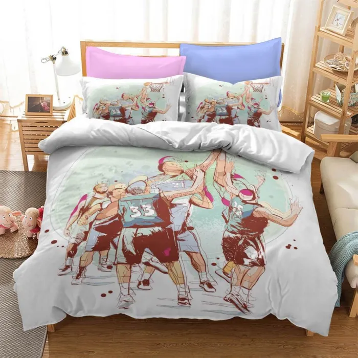 Nba Lakers Basketball Bedding Set Duvet Covers Bed Sets