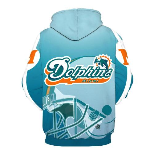 Nfl American Football Sport Miami Dolphins Unisex 3D Printed Hoodie Pullover Sweatshirt