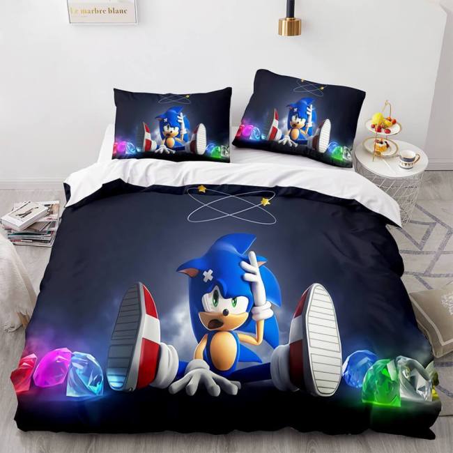 Sonic The Hedgehog Bedding Set Duvet Cover Bed Sets