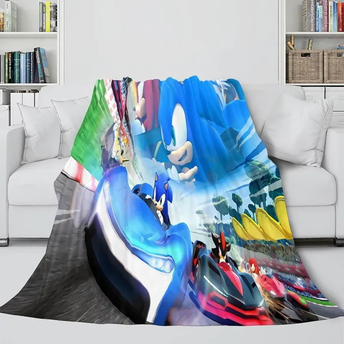 Sonic Blanket Flannel Fleece Blanket