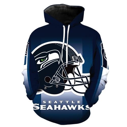 Nfl American Football Sport Seattle Seahawks Unisex 3D Printed Hoodie Pullover Sweatshirt