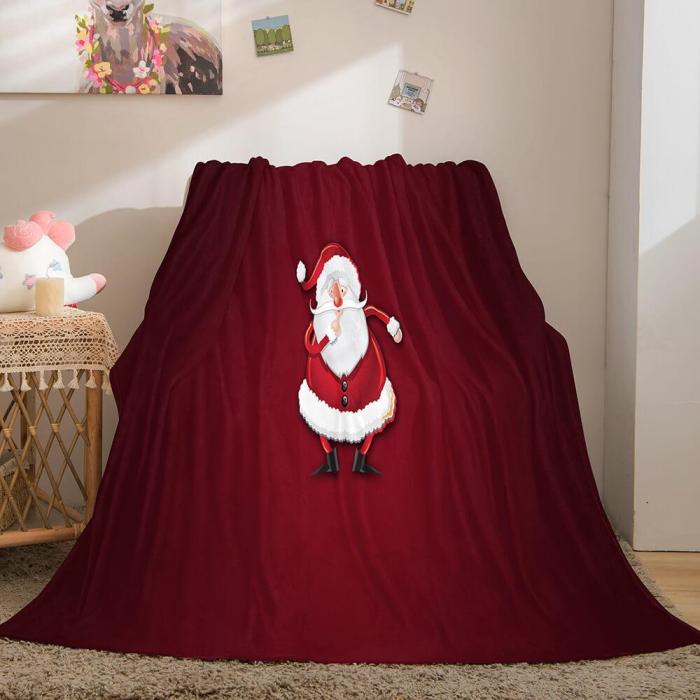 Merry Christmas Flannel Fleece Blanket