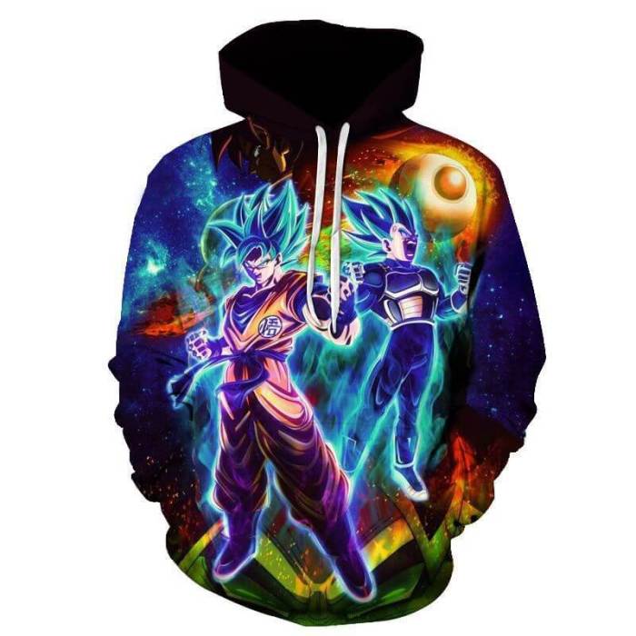 Dragon Ball Anime Son Goku Kakarotto 27 Unisex Adult Cosplay 3D Printed Hoodie Pullover Sweatshirt