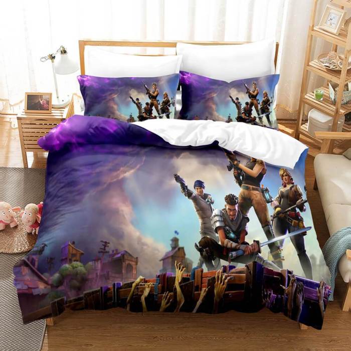 Fortnite Duvet Cover Bedding Set