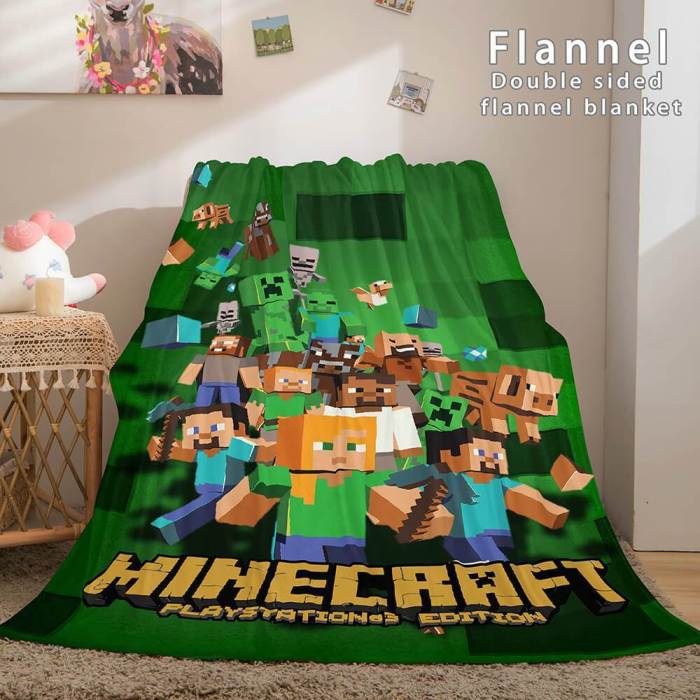Minecraft Flannel Fleece Blanket