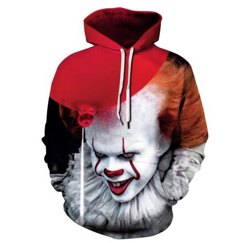 Stephen King'S It Horror Movie Pennywise 6 Unisex Adult Cosplay 3D Printed Hoodie Pullover Sweatshirt