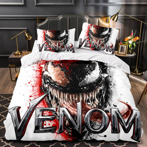 Venom Let There Be Carnage Cosplay Bedding Set Duvet Covers Bed Sets