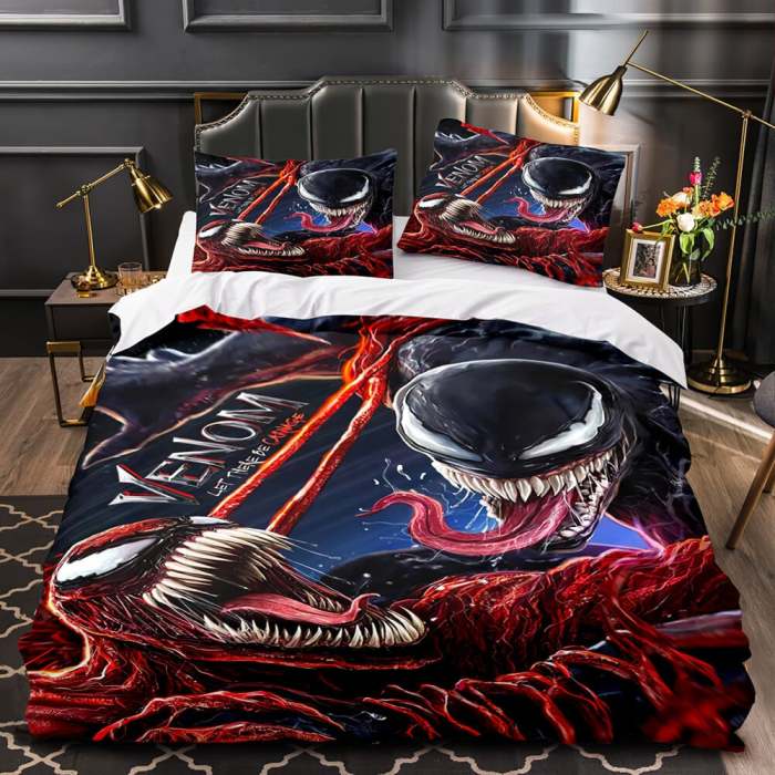 Venom Let There Be Carnage Cosplay Bedding Set Duvet Covers Bed Sets