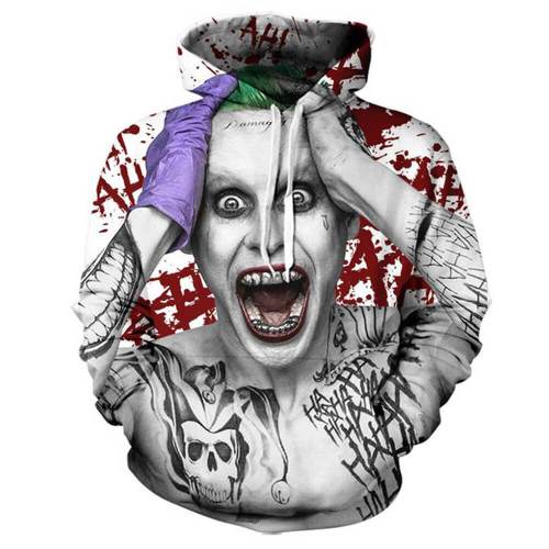 Joker Movie Arthur Clown Crazy 14 Unisex Adult Cosplay 3D Printed Hoodie Pullover Sweatshirt