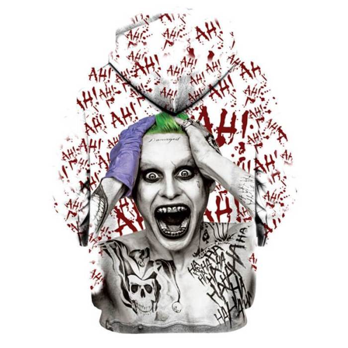 Joker Movie Arthur Clown Crazy 14 Unisex Adult Cosplay 3D Printed Hoodie Pullover Sweatshirt