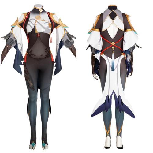 Genshin Impact Shen He Jumpsuit Outfits Halloween Carnival Suit Cosplay Costume