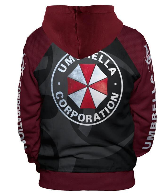 Resident Evil Umbrella Corps Game Umbrella Corporation Uniform 2 Unisex Adult Cosplay 3D Printed Hoodie Pullover Sweatshirt