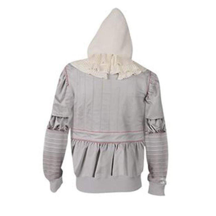 Stephen King'S It Horror Movie Pennywise 4 Adult Cosplay Unisex 3D Printed Hoodie Pullover Sweatshirt Jacket With Zipper