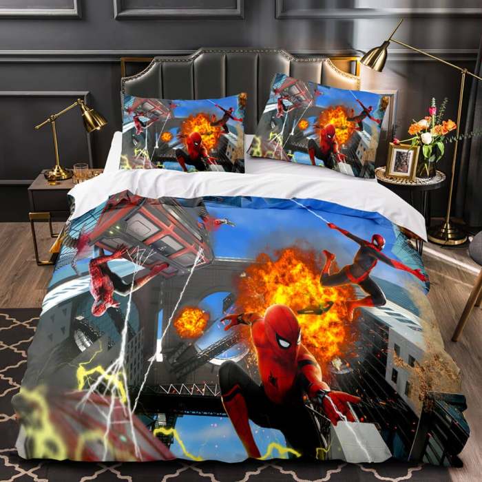 Imax Spider-Man No Way Home Bedding Set Duvet Cover Quilt Bed Sets