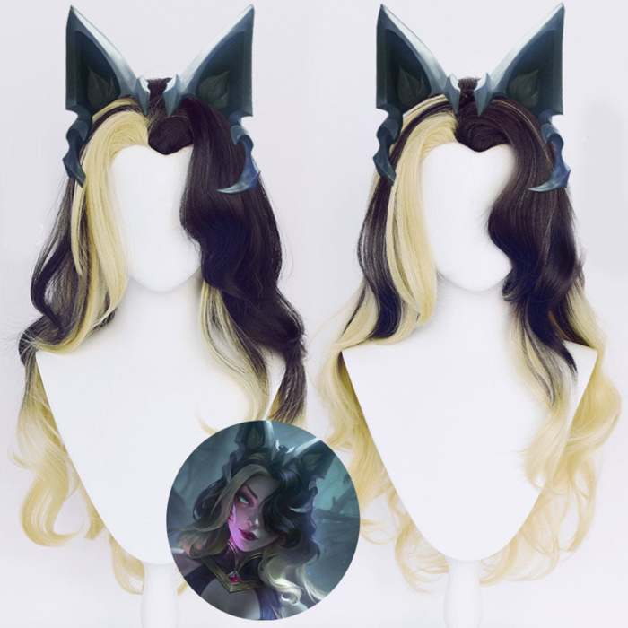 Lol League Of Legends  Ahri  Heat Resistant Synthetic Hair Party Props Cosplay Wig