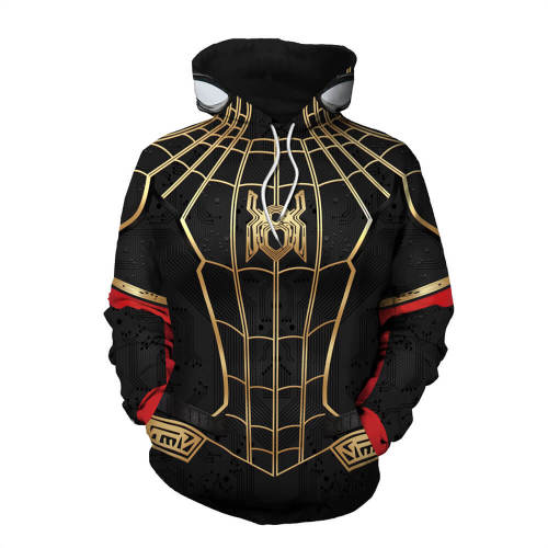 Spider-Man 3 Movie Black Spiderman 3 Unisex Adult Cosplay 3D Print Hoodie Pullover Sweatshirt