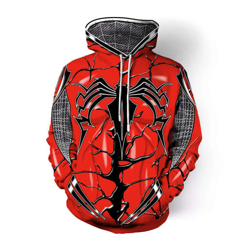 Venom Movie Brock Eddie 4 Red Unisex Adult Cosplay 3D Print Hoodie Pullover Sweatshirt