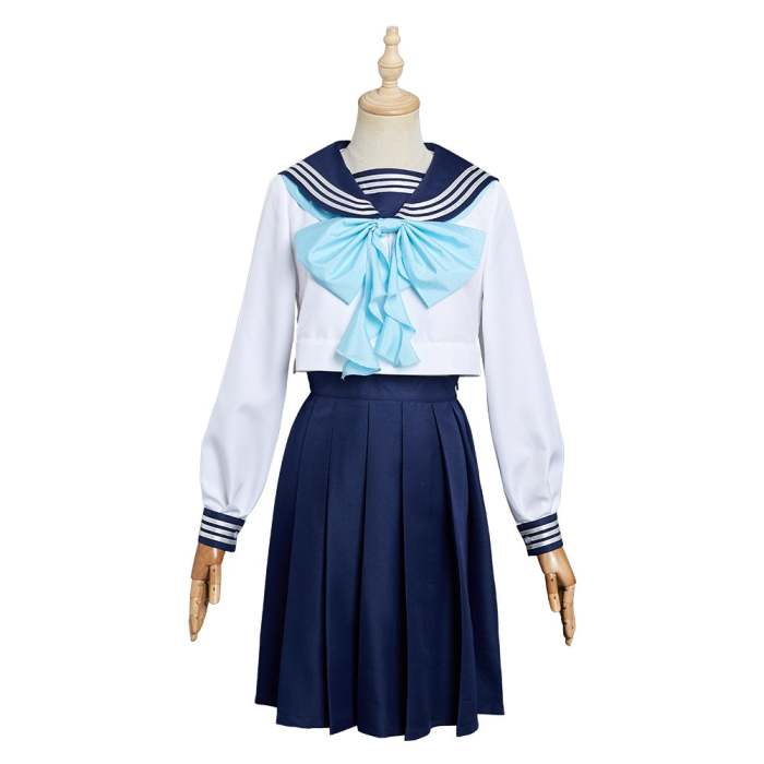 Akebi‘S Sailor Uniform - Komichi Akebi School Uniform Skirt Halloween Carnival Cosplay Costume