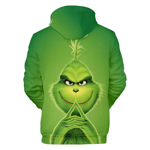 The Grinch Cartoon Movie Green Fur Hair Monster Christmas Mischief Joke 8 Unisex Adult Cosplay 3D Print Hoodie Pullover Sweatshirt