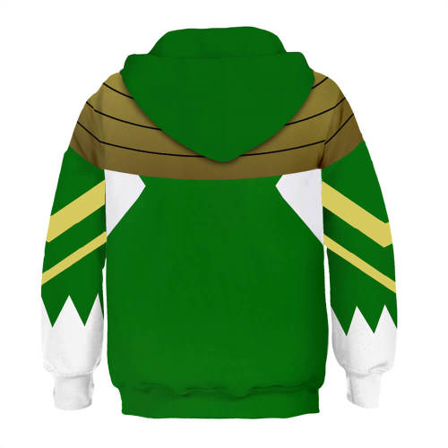 Kids Power Rangers Tv Thomas  Tommy  Oliver Green Ranger Cosplay 3D Printed Hoodie Pullover Sweatshirt