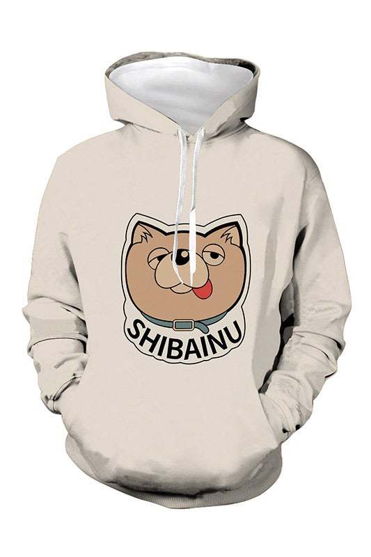 Cute Shiba Inu Dog Animal Unisex Adult Cosplay 3D Print Hoodie Pullover Sweatshirt