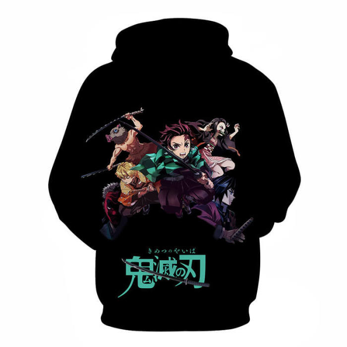 Demon Slayer Kimetsu No Yaiba Anime Kamado Tanjirou 13 Unisex Adult Cosplay 3D Print Hoodie Pullover Sweatshirt