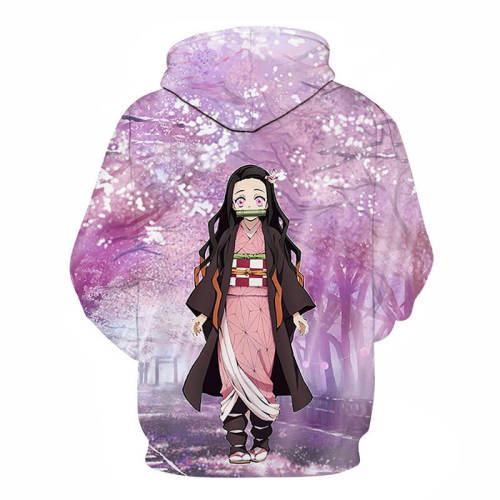 Demon Slayer Kimetsu No Yaiba Anime Kamado Nezuko 9 Unisex Adult Cosplay 3D Print Hoodie Pullover Sweatshirt