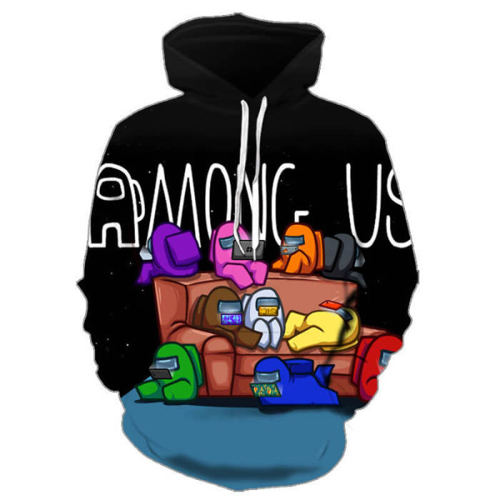 Among Us Party Game Of Teamwork Unisex Adult Cosplay 3D Print Hoodie Pullover Sweatshirt