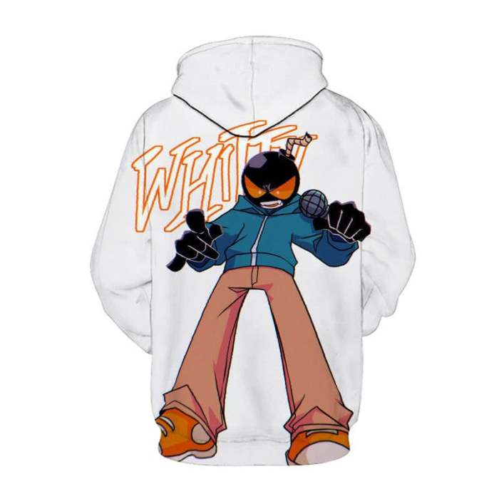 Friday Night Funkin Game Vs Whitty Full Week Unisex Adult Cosplay 3D Print Hoodie Pullover Sweatshirt