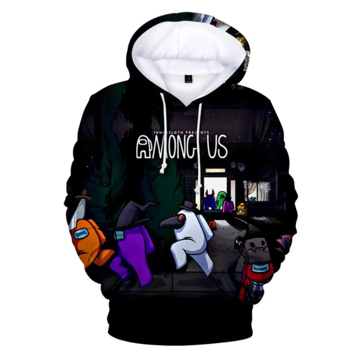 Among Us Party Game Of Teamwork Unisex Adult Cosplay 3D Print Hoodie Pullover Sweatshirt