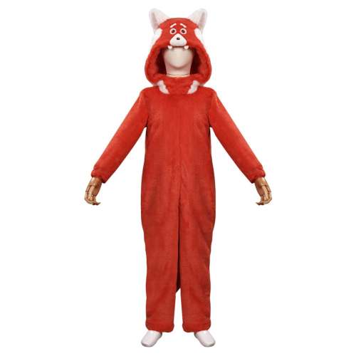 Turning Red Mei Jumpsuit Sleepwear Halloween Carnival Cosplay Costume For Kids Children