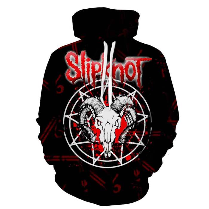 Slipknot Heavy Metal Band Iowa Sheep Head Unisex Adult Cosplay 3D Print Hoodie Pullover Sweatshirt