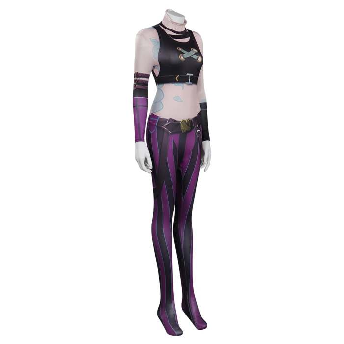 Arcane: League Of Legends Lol- Jinx Jumpsuit  Halloween Carnival Suit Cosplay Costume