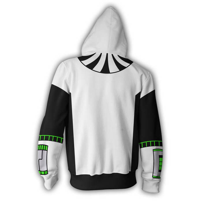 Danny Phantom Cartoon Daniel Danny Fenton Unisex Adult Cosplay Zip Up 3D Print Hoodies Jacket Sweatshirt